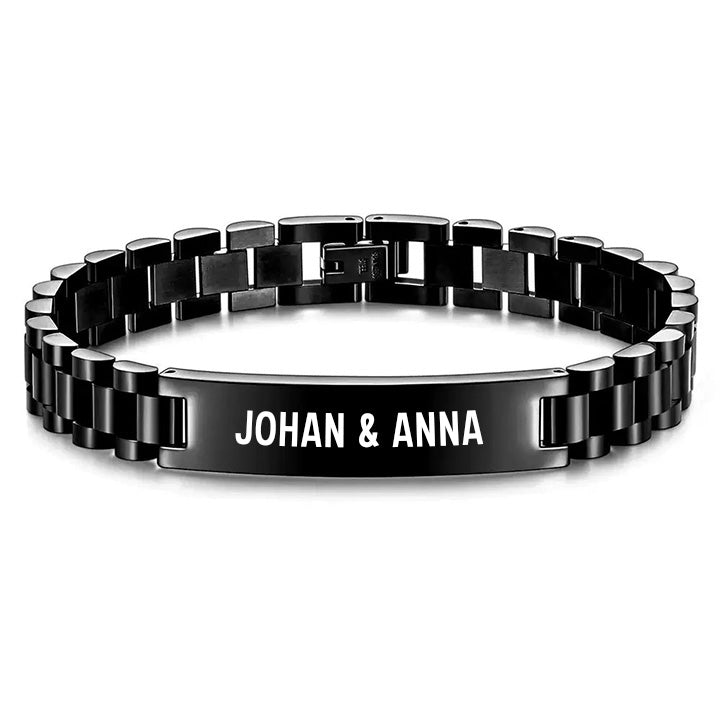 Personalisiertes Gliederarmband Armband - "An meinen Mann"