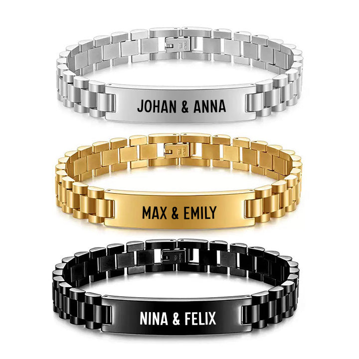 Personalisiertes Gliederarmband Armband - "An meinen Mann"