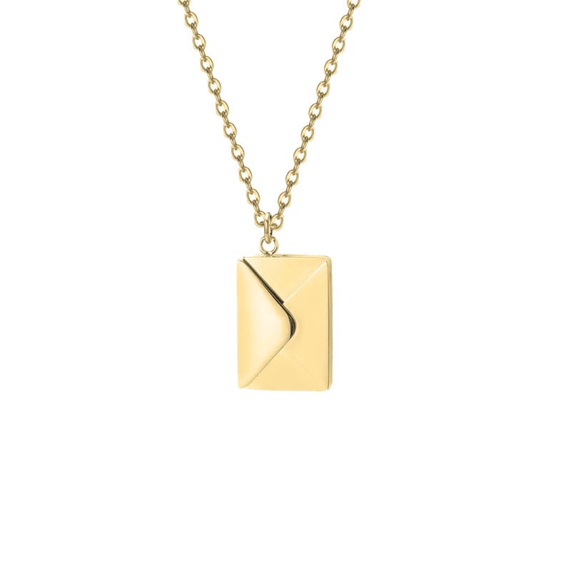 Liebesbrief Halskette mit personalisierter Nachricht oder Bild