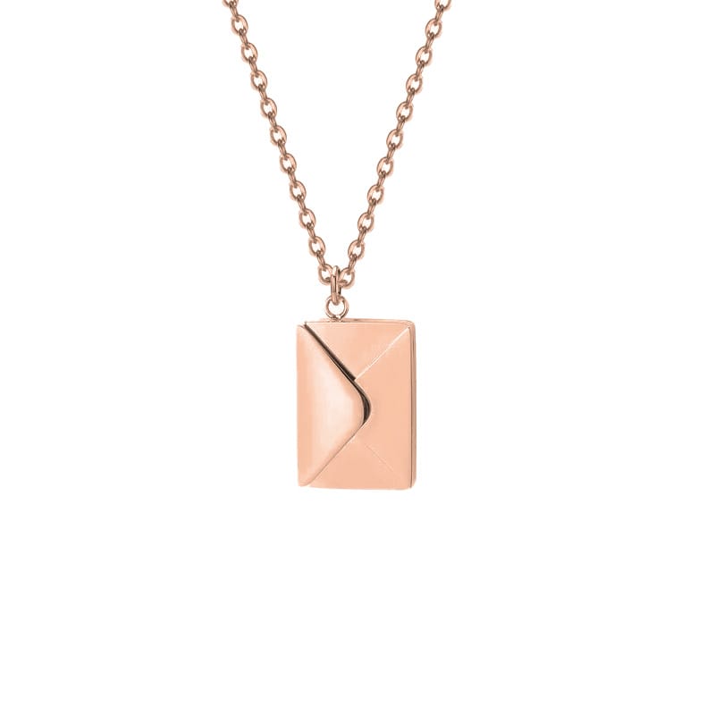 Liebesbrief Halskette mit personalisierter Nachricht oder Bild