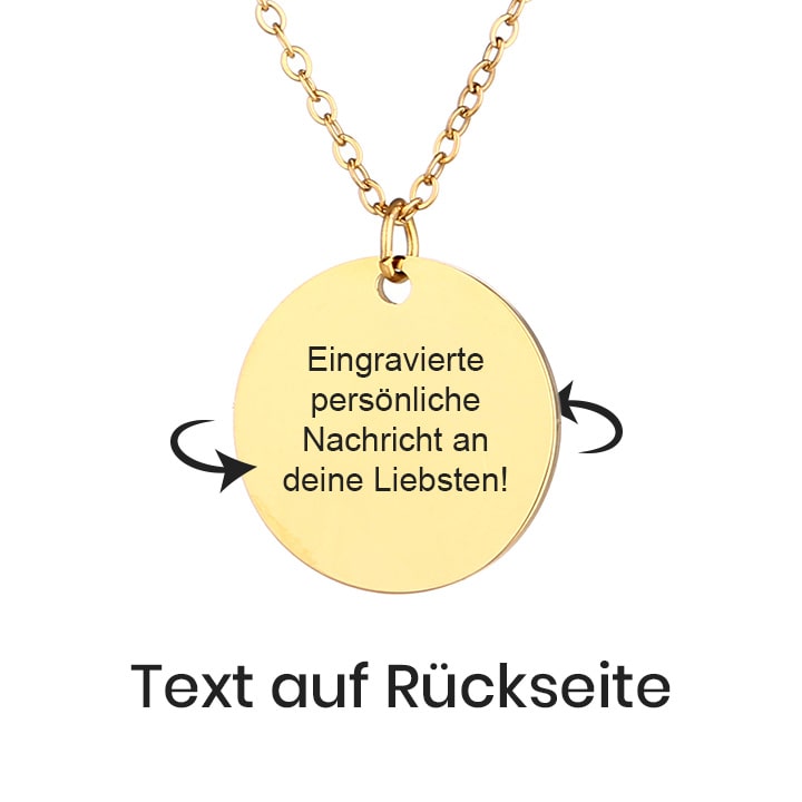 Personalisierte Foto-Gravur Halskette