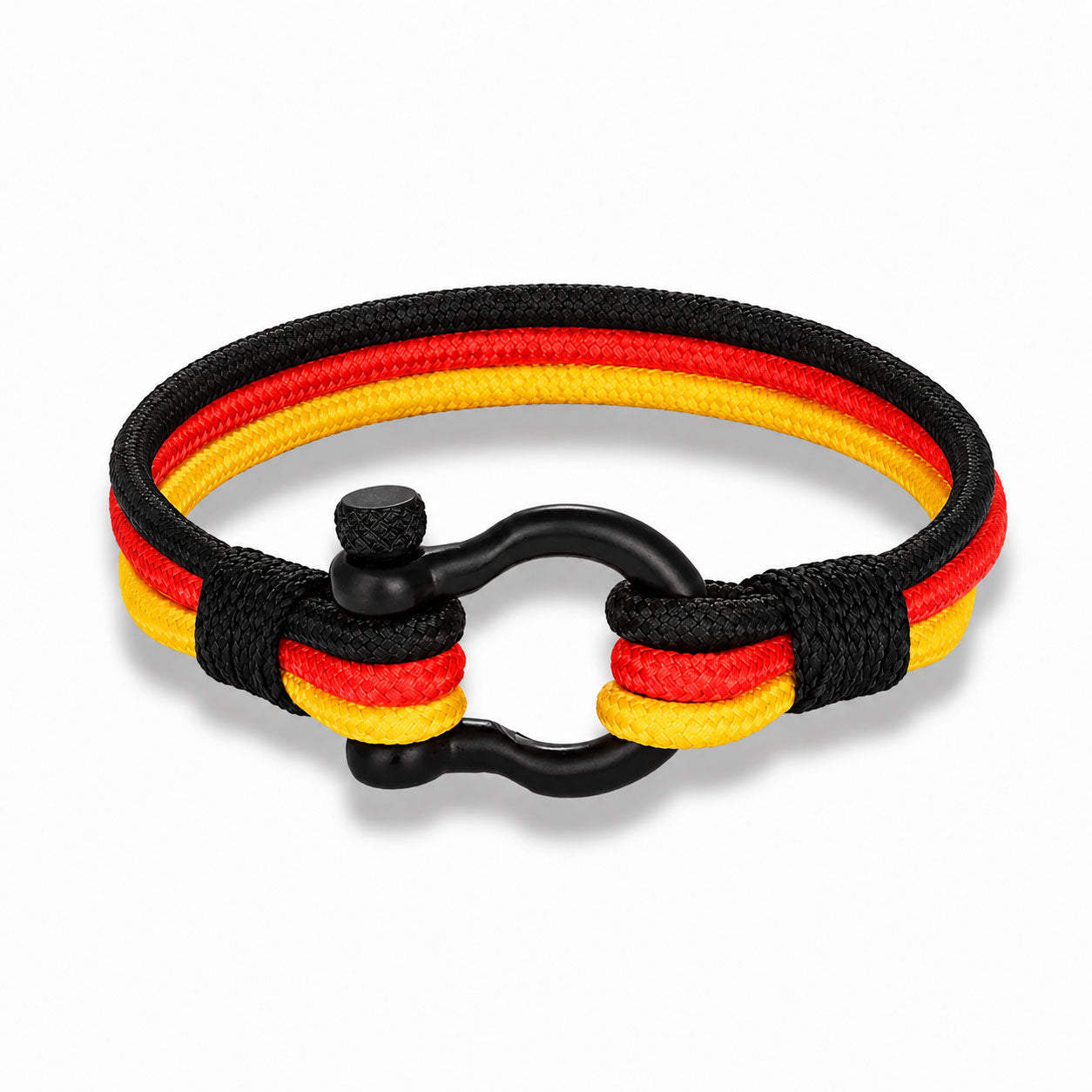 Geflochtenes Länder-Armband mit Flaggenfarben