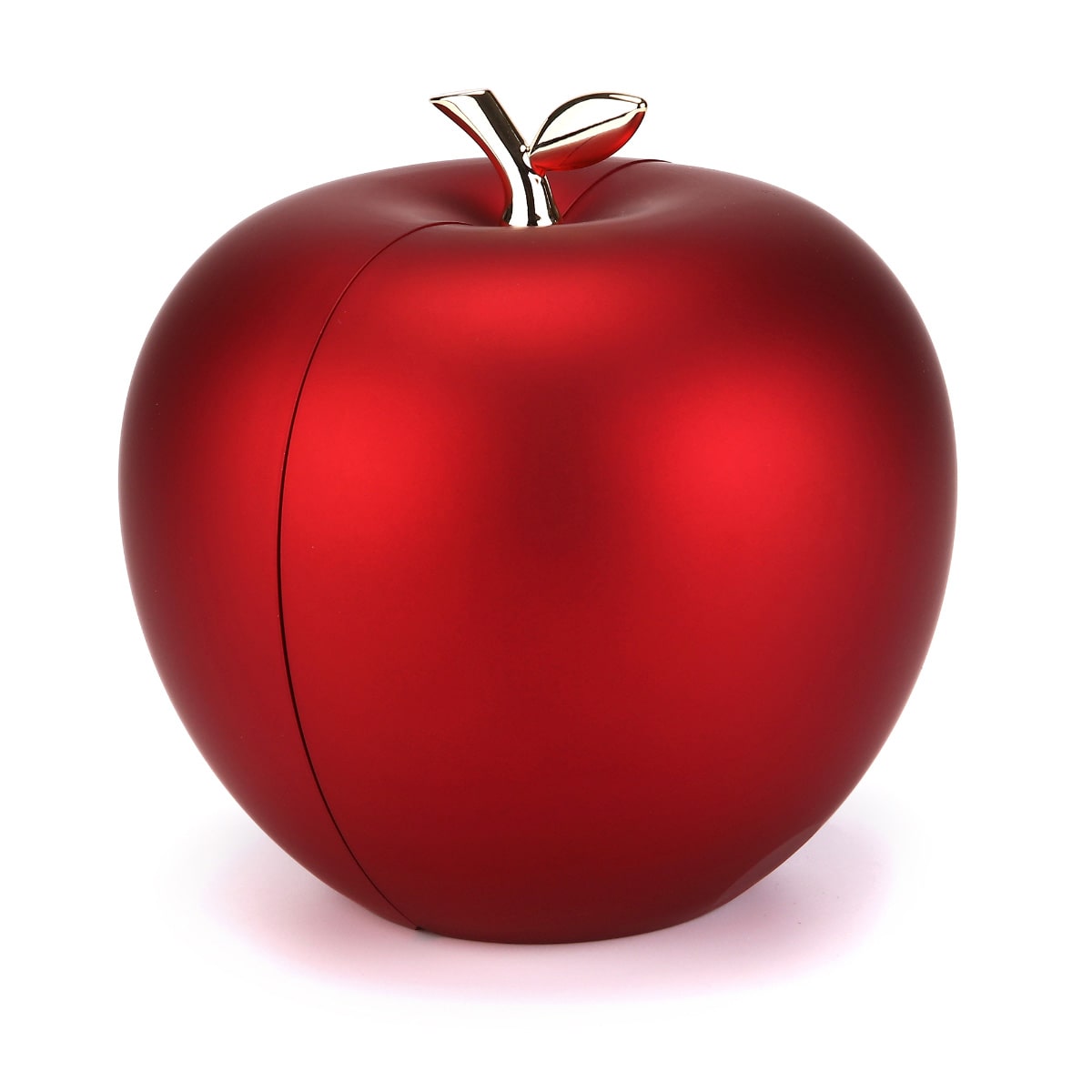 Apfel Rosenbox - Mit Gravur-Doppelherzkette