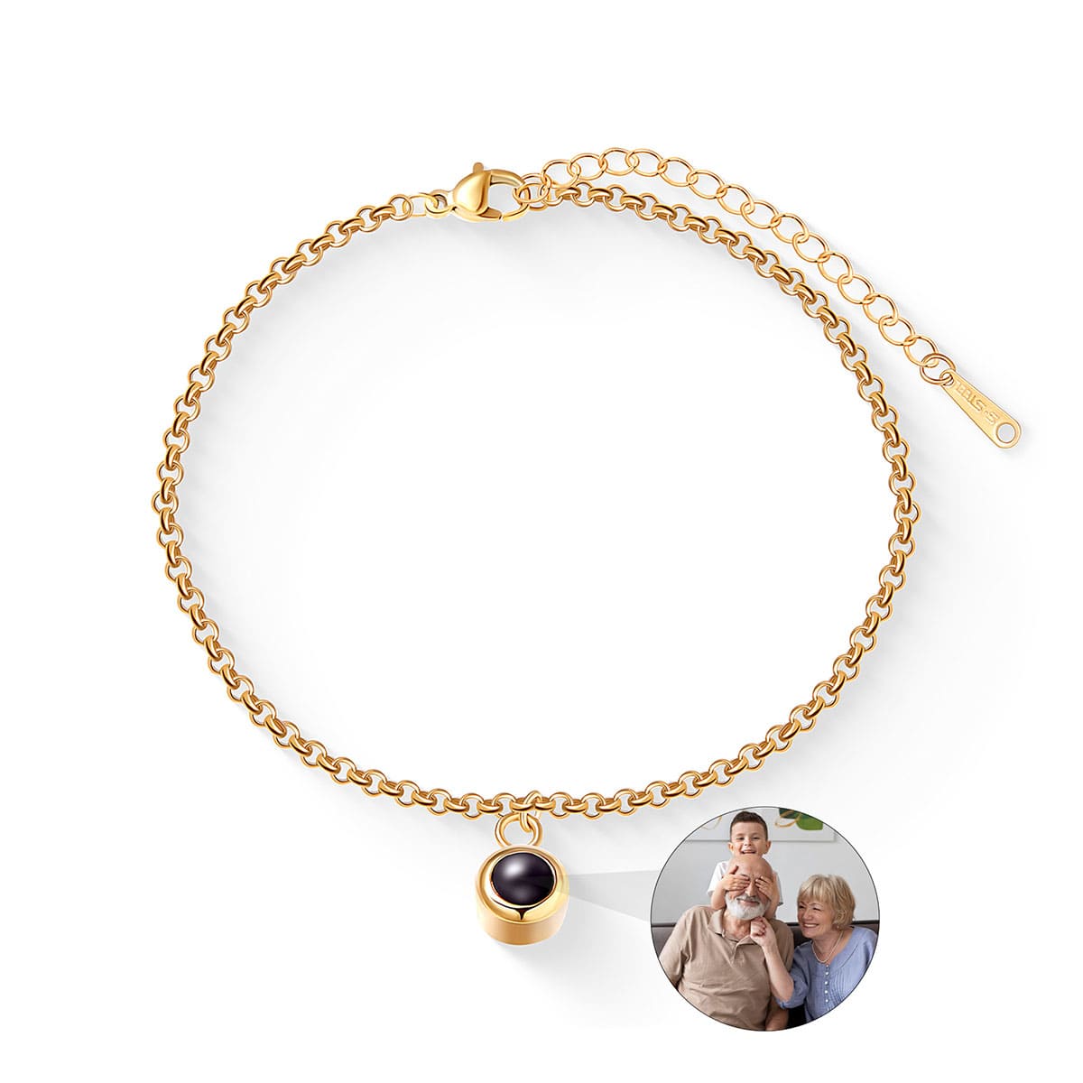 Fotoarmband mit eigenem Foto - Zierlich