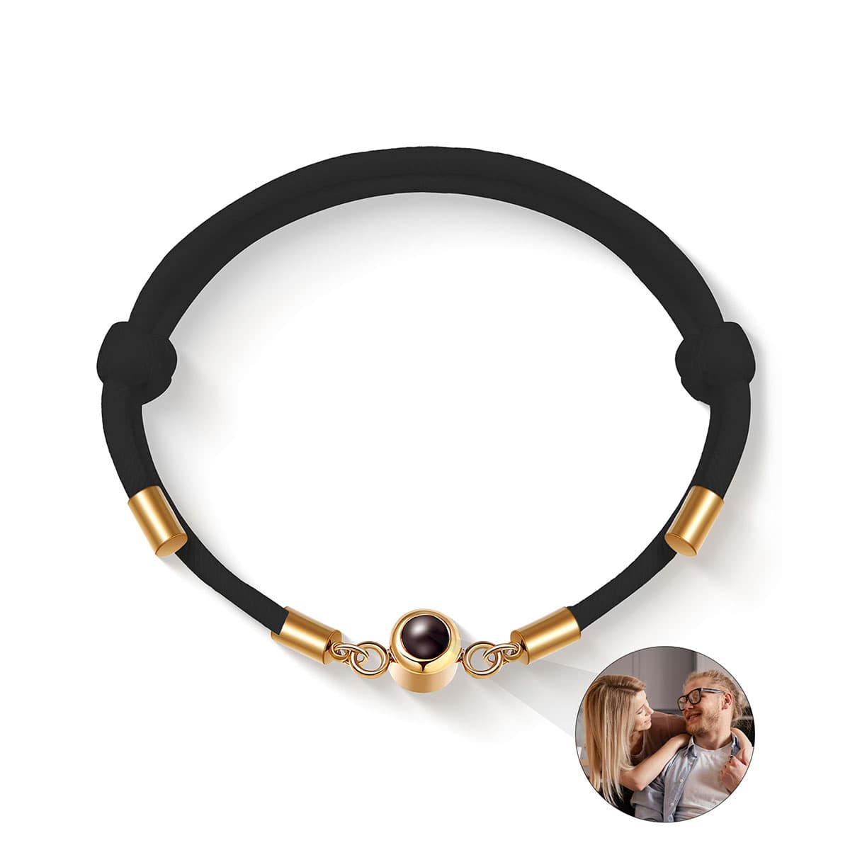 Fotoarmband mit eigenem Foto - Seemannsknoten