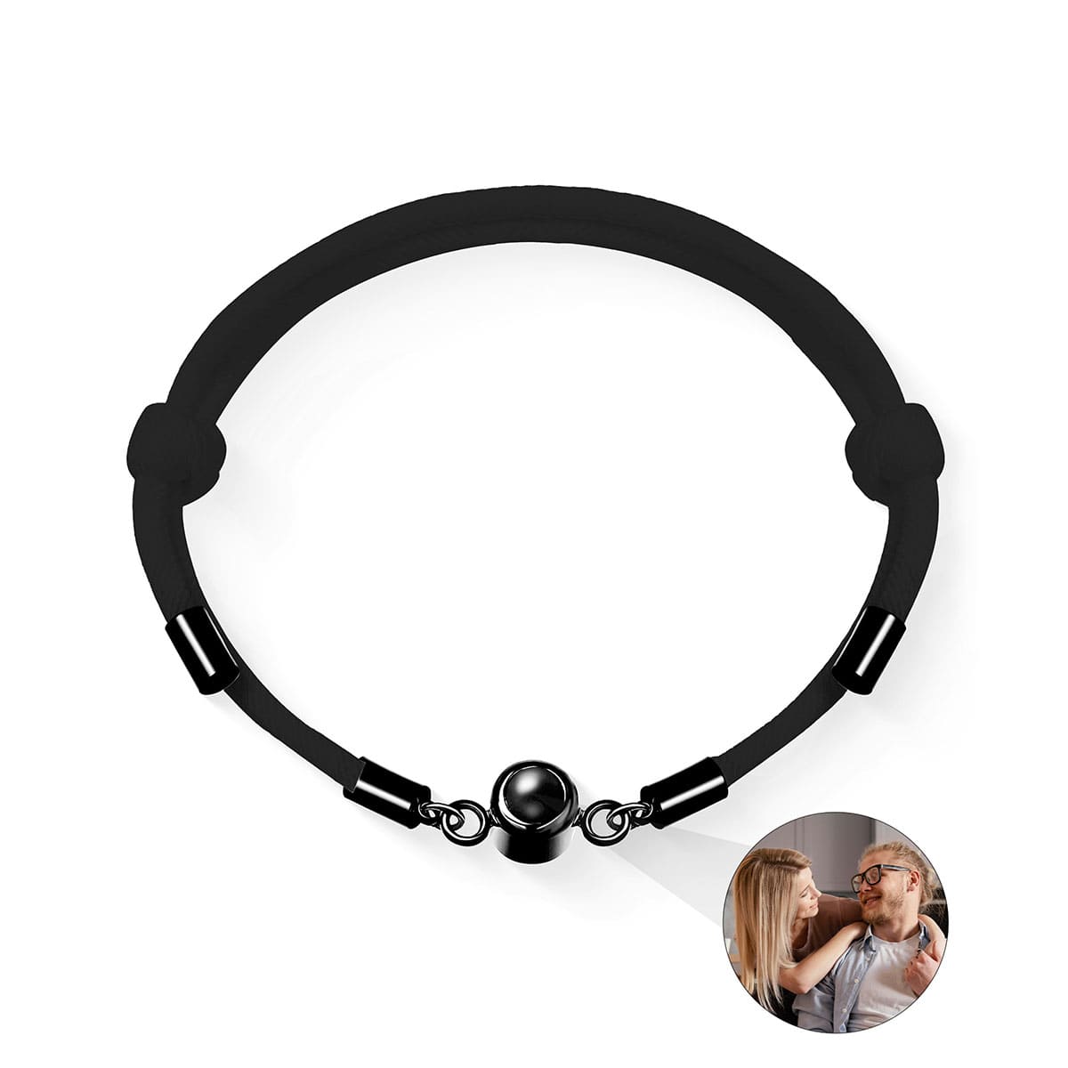 Fotoarmband mit eigenem Foto - Seemannsknoten