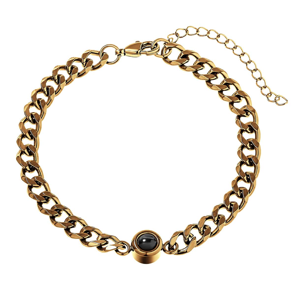 Fotoarmband mit eigenem Foto - Cuban Chain