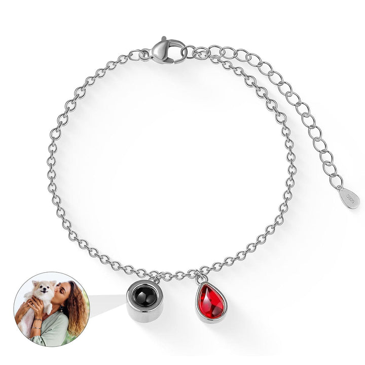 Fotoarmband mit eigenem Foto - Geburtsstein