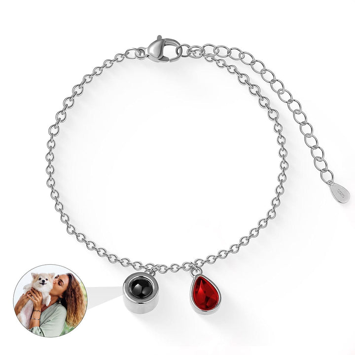 Fotoarmband mit eigenem Foto - Geburtsstein
