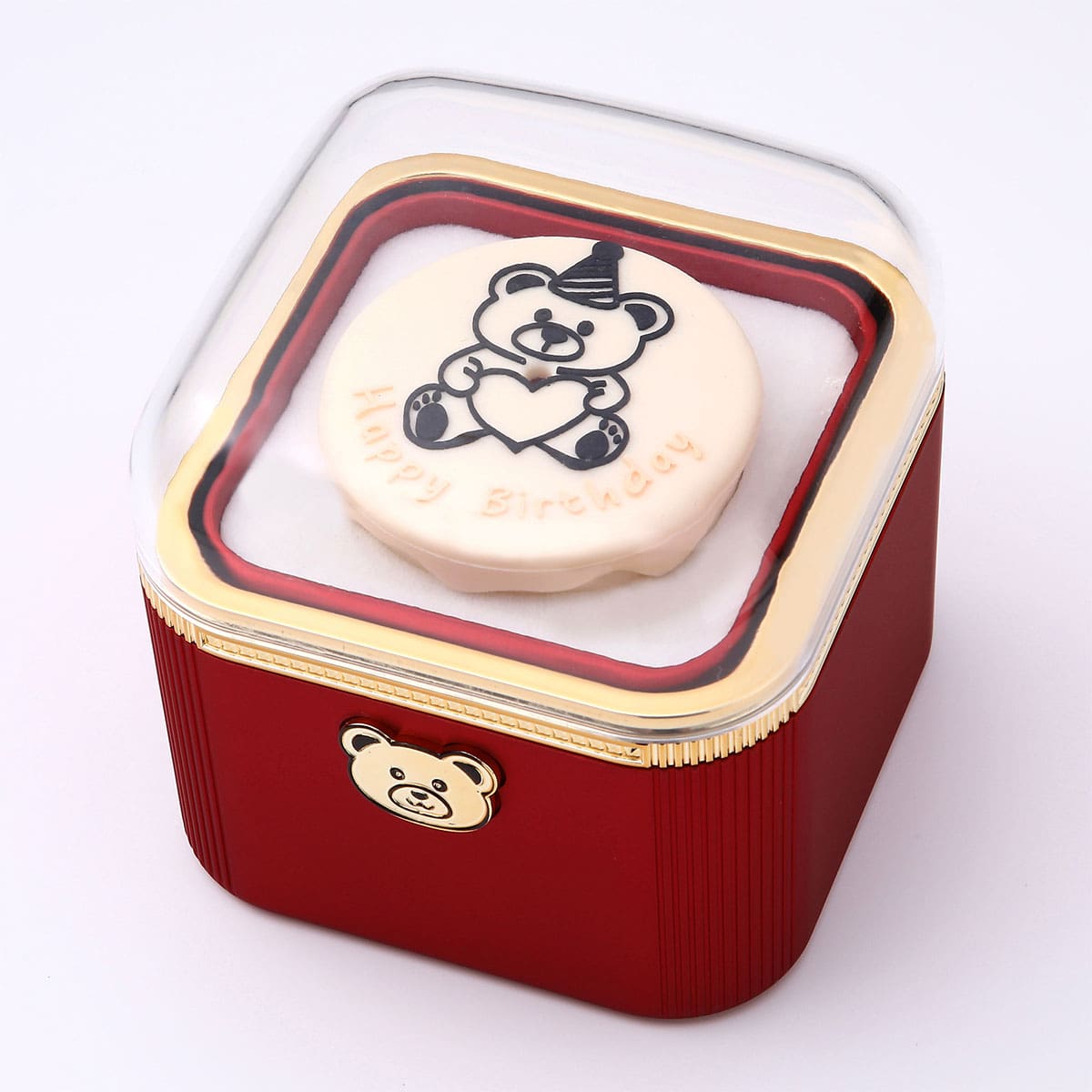 Überraschungs Geburtstags Box mit Doppelherzkette und Kerze