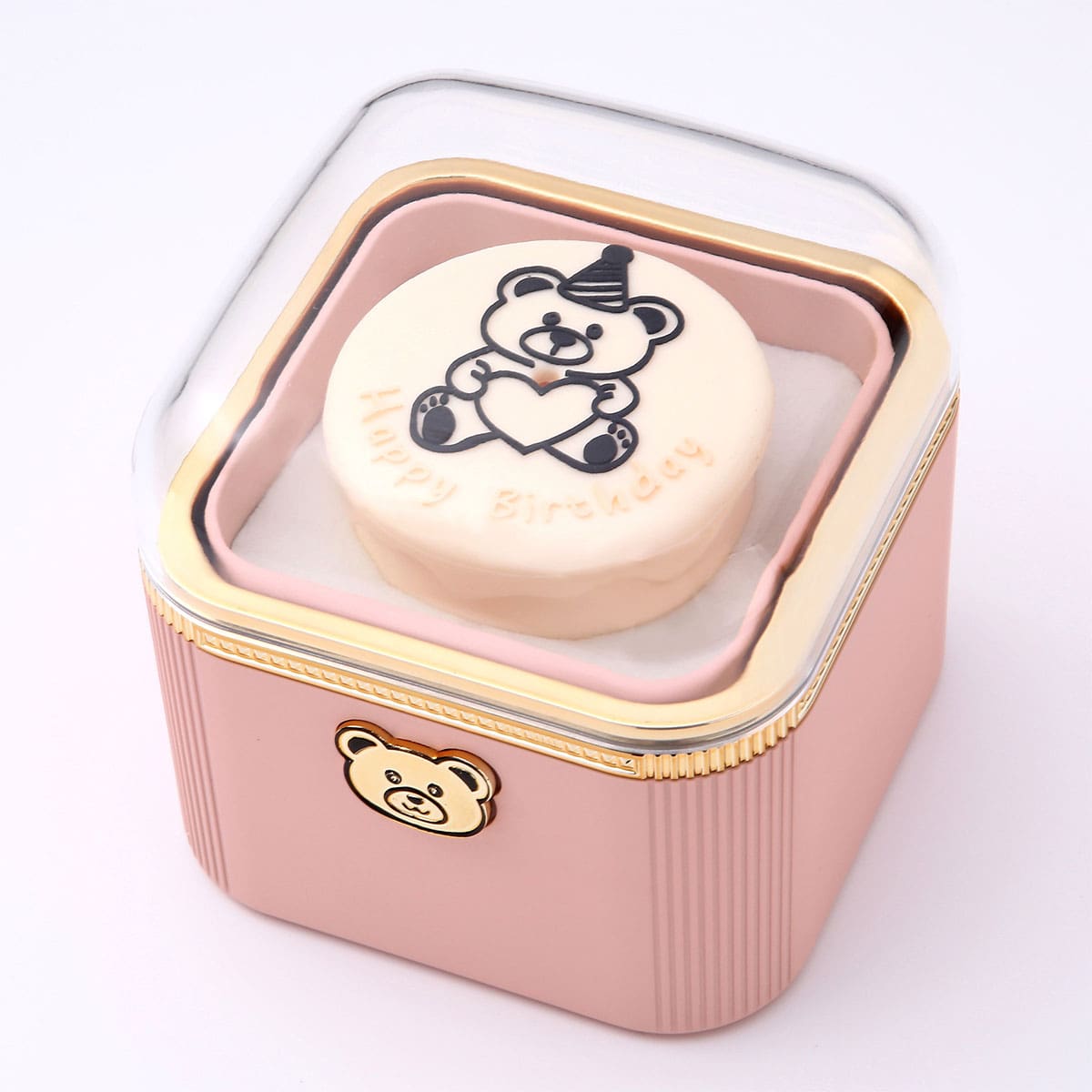 Überraschungs Geburtstags Box mit Doppelherzkette und Kerze