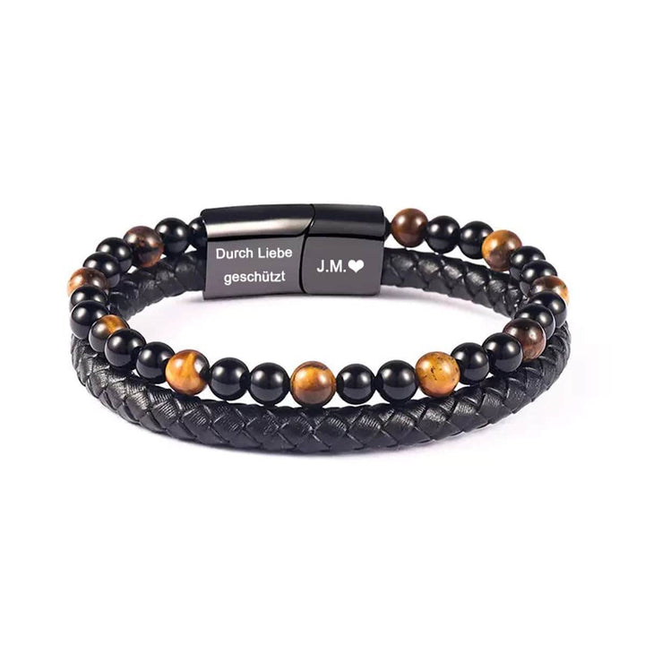 An meinen Sohn Tigerauge Armband