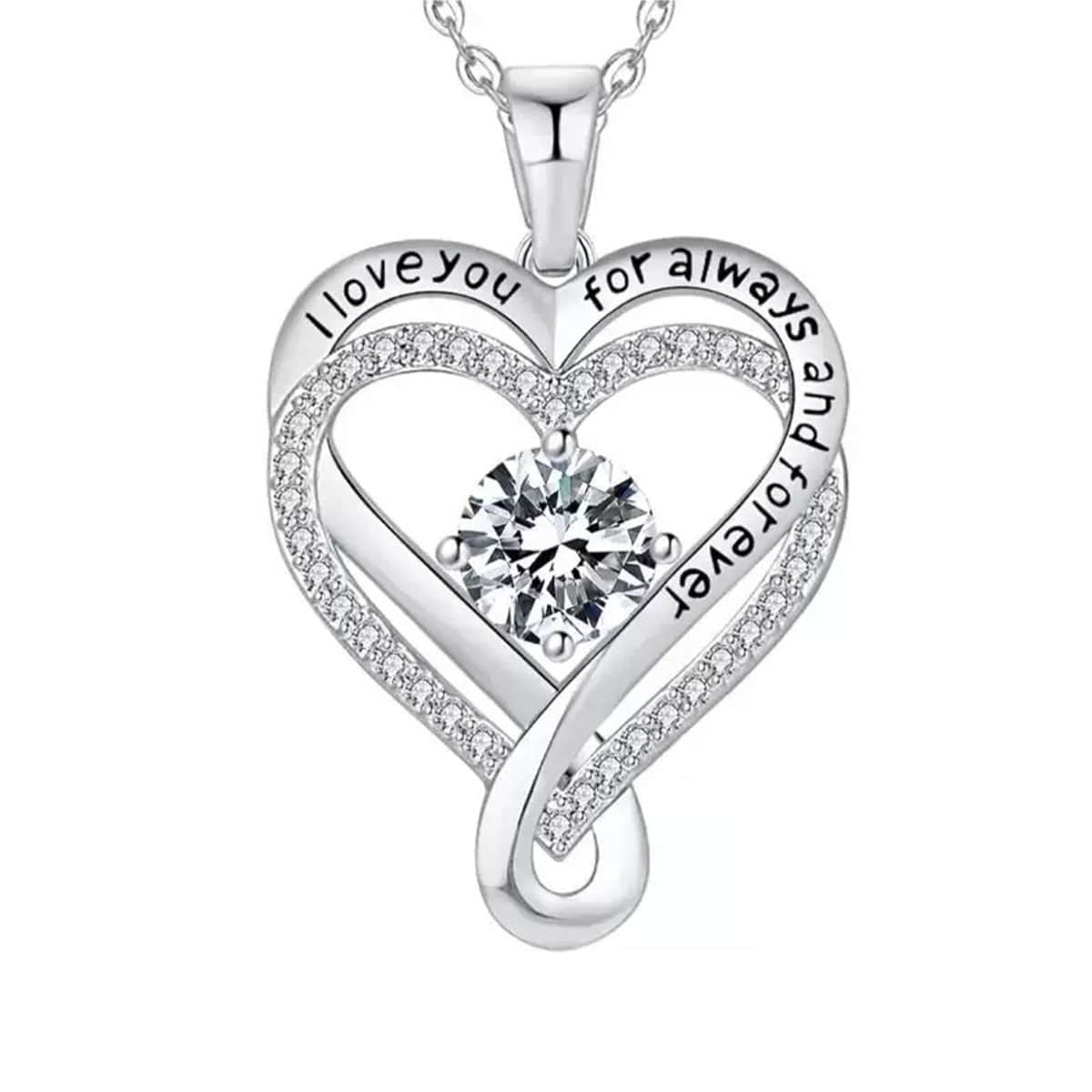 "An meine Liebe" Forever Herz Halskette