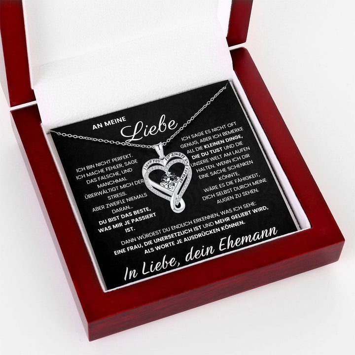 "An meine Liebe" Forever Herz Halskette