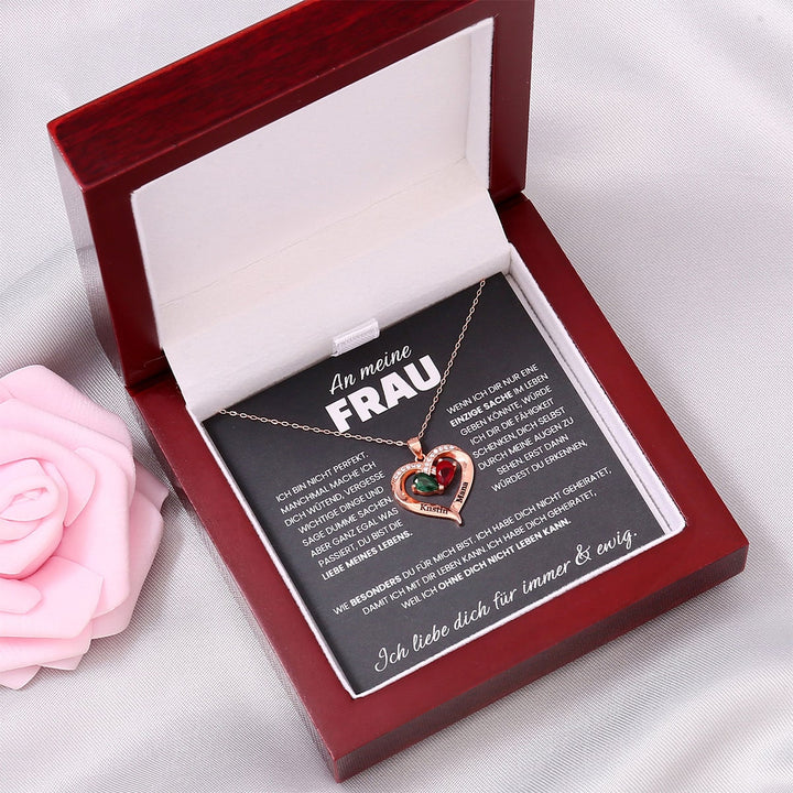 Für Immer Dein - Geburtsstein Halskette