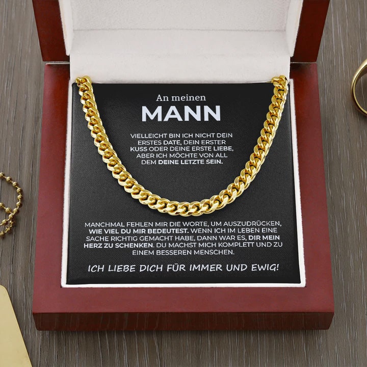 Cuban Chain Halskette - An Meinen Mann