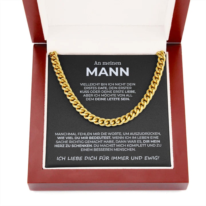 Cuban Chain Halskette - An Meinen Mann