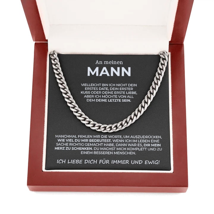 Cuban Chain Halskette - An Meinen Mann