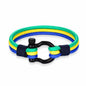 Geflochtenes Länder-Armband mit Flaggenfarben