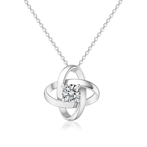 S925 Knoten Halskette