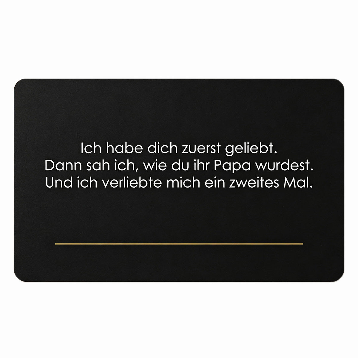 Wertschätzungs Metall Karte