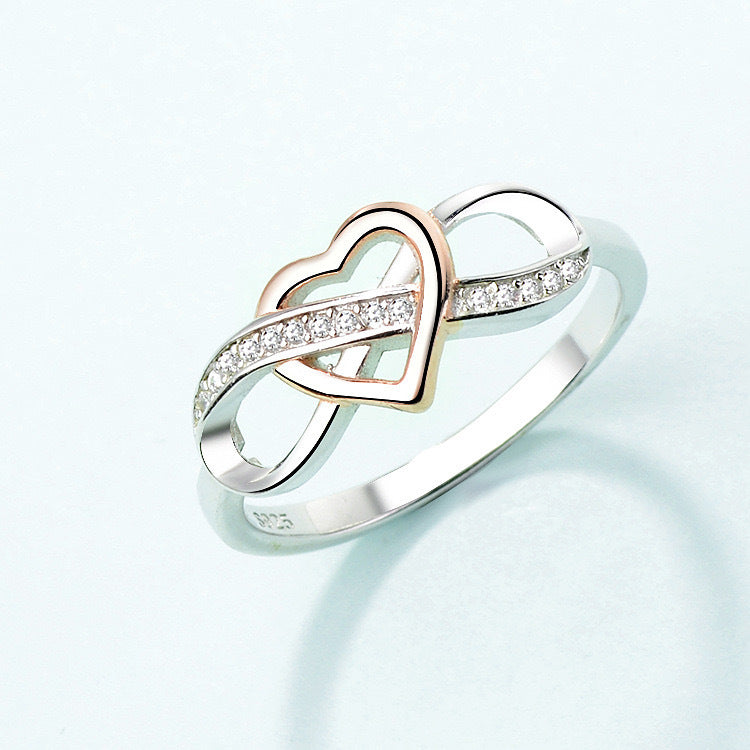 Unendlichkeit Ring - 925 Sterling Silber