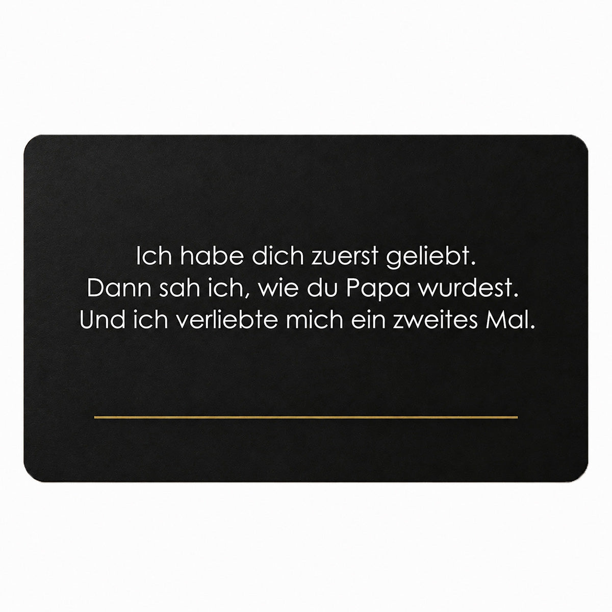 Wertschätzungs Metall Karte