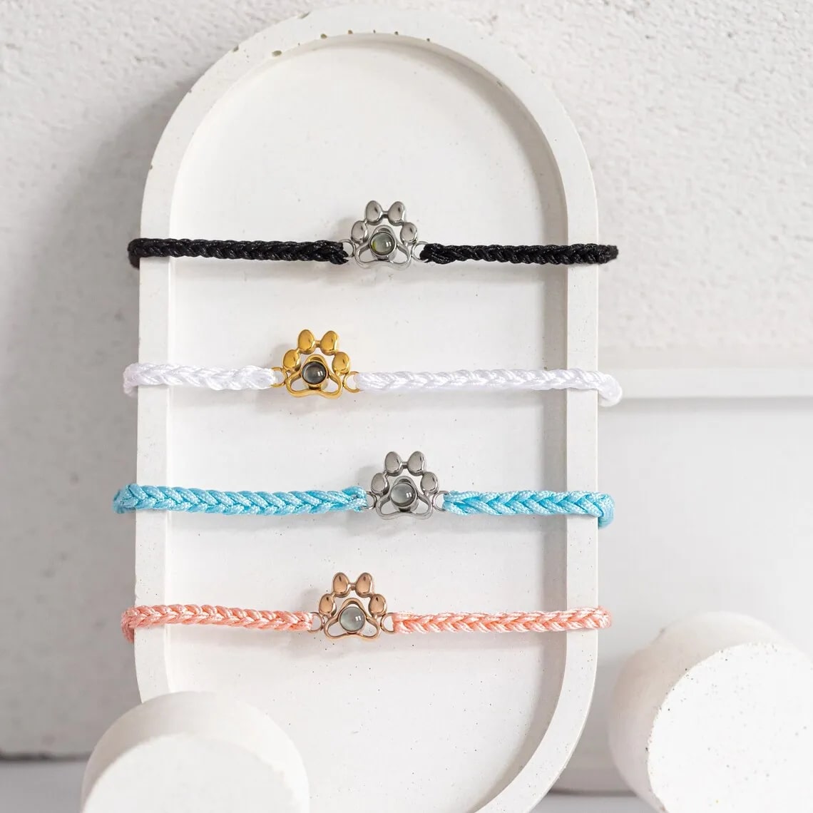 Personalisiertes Pfoten Armband mit Foto