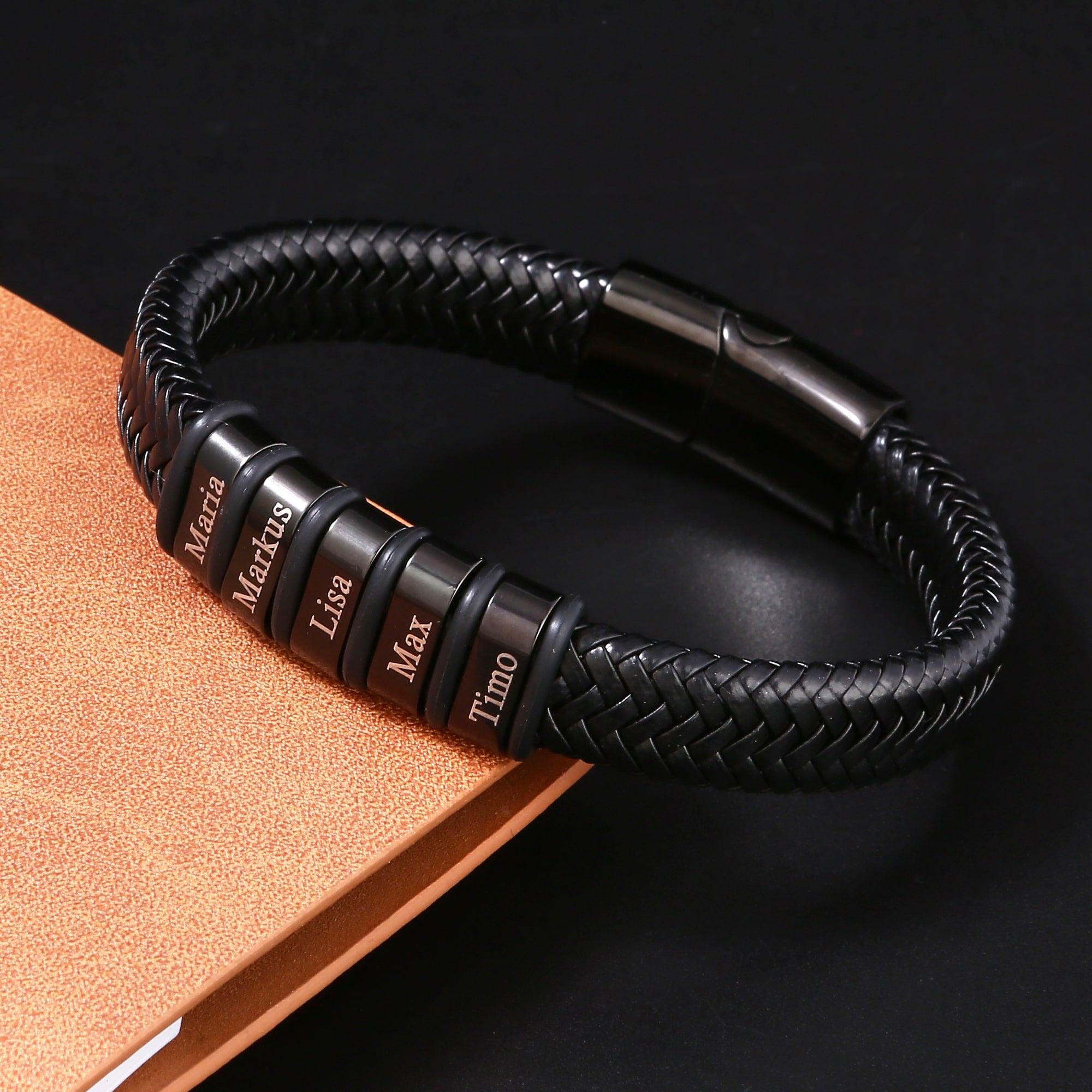 An den besten Papa der Welt - Personalisiertes Männer Familien Armband