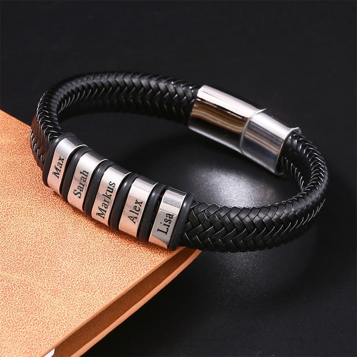 An den besten Papa der Welt - Personalisiertes Männer Familien Armband
