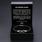 An meinen Mann - Wir gegen die Welt - Personalisiertes Unendlichkeits-Armband
