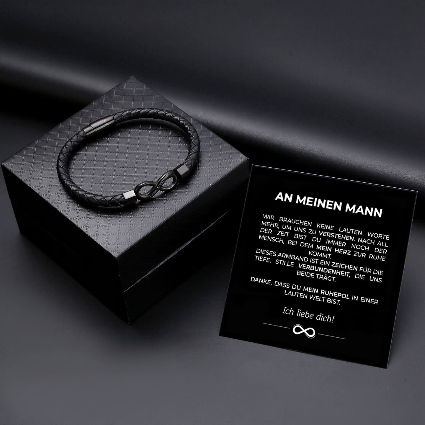 An meinen Mann - Seelenverwandtschaft - Personalisiertes Unendlichkeits-Armband