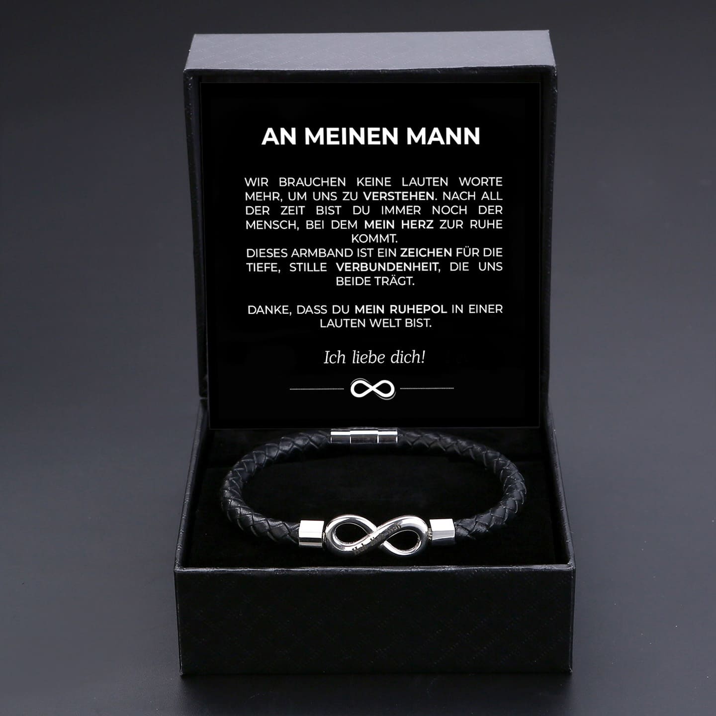 An meinen Mann - Seelenverwandtschaft - Personalisiertes Unendlichkeits-Armband