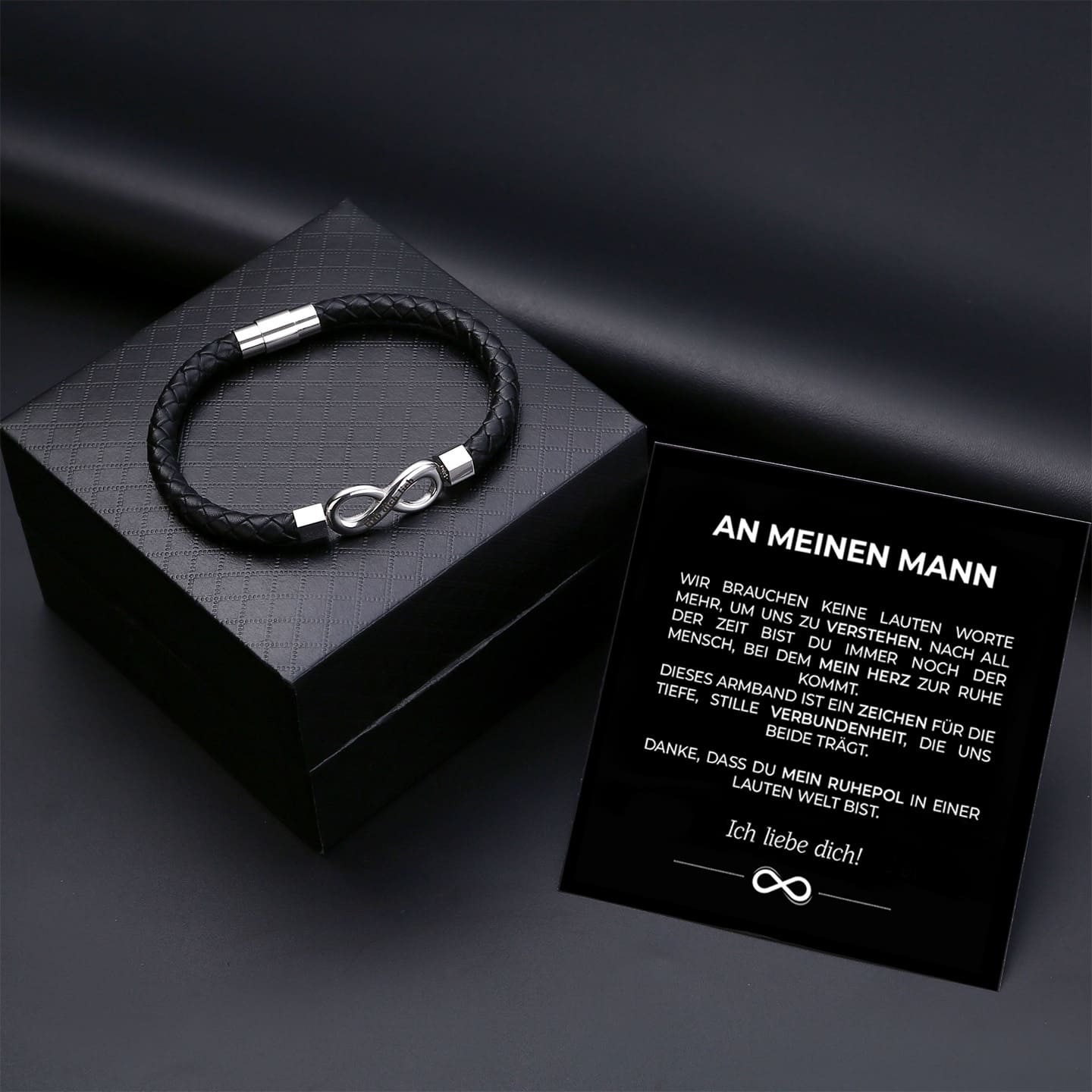 An meinen Mann - Seelenverwandtschaft - Personalisiertes Unendlichkeits-Armband