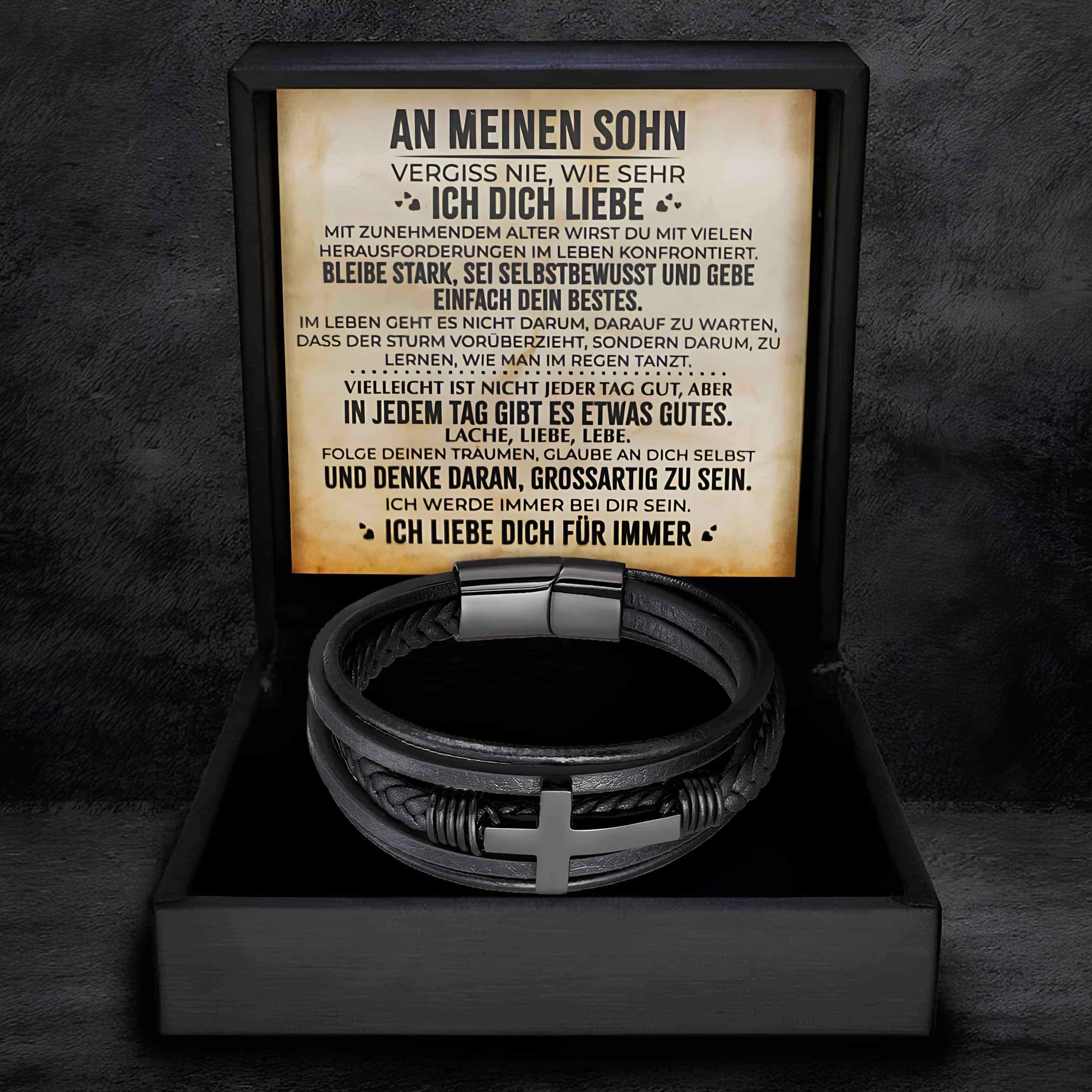 An meinen Sohn - Kreuzarmband Geschenkset