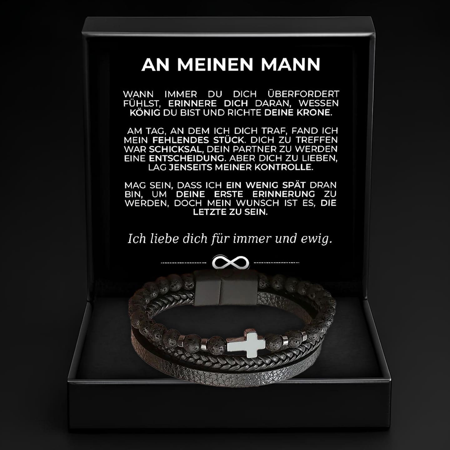 An meinen Mann - Kreuzarmband Geschenkset