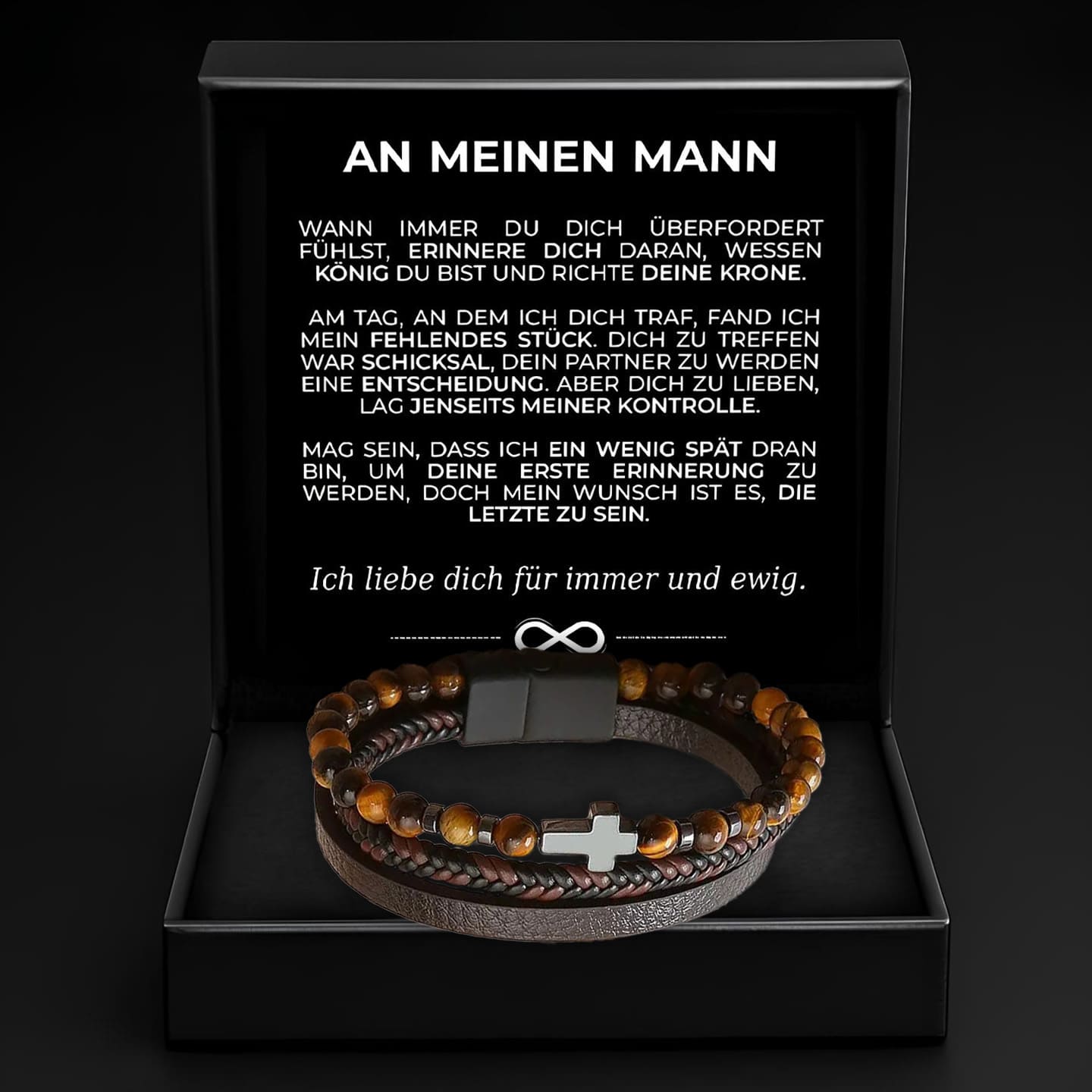 An meinen Mann - Kreuzarmband Geschenkset