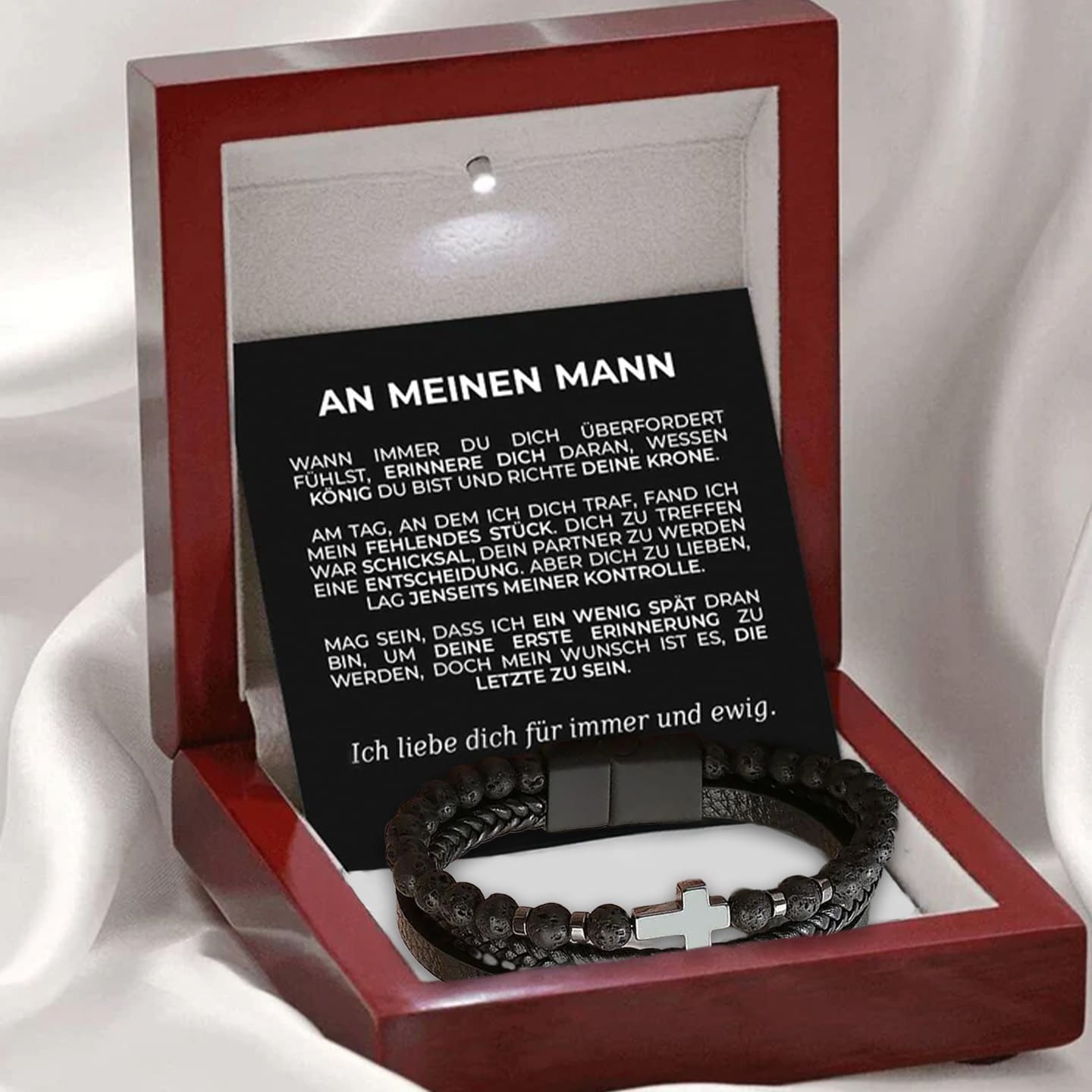 An meinen Mann - Kreuzarmband Geschenkset