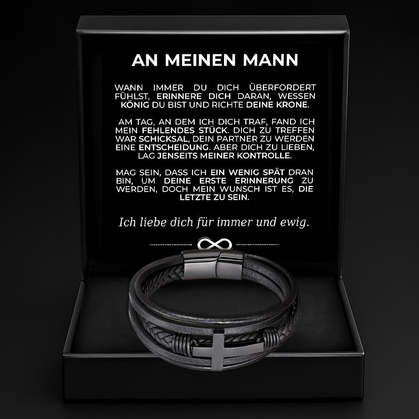 An meinen Mann - Kreuzarmband Geschenkset