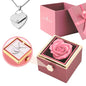 Rosenbox mit Herzkette mit Gravur