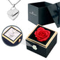 Rosenbox mit Herzkette mit Gravur