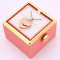 Rosenbox mit Herzkette mit Gravur