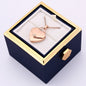 Rosenbox mit Herzkette mit Gravur