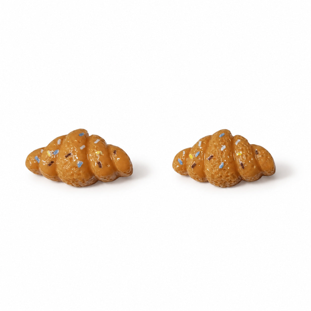 Weihnachts Croissant-Ohrstecker