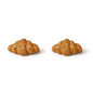 Weihnachts Croissant-Ohrstecker