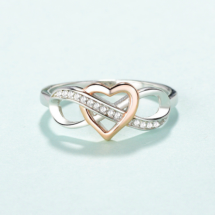 Unendlichkeit Ring - 925 Sterling Silber