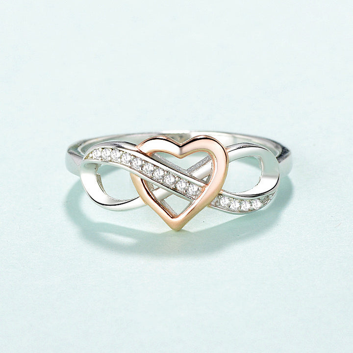 Unendlichkeit Ring - 925 Sterling Silber