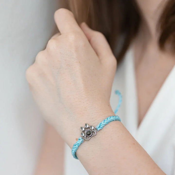 Personalisiertes Pfoten Armband mit Foto