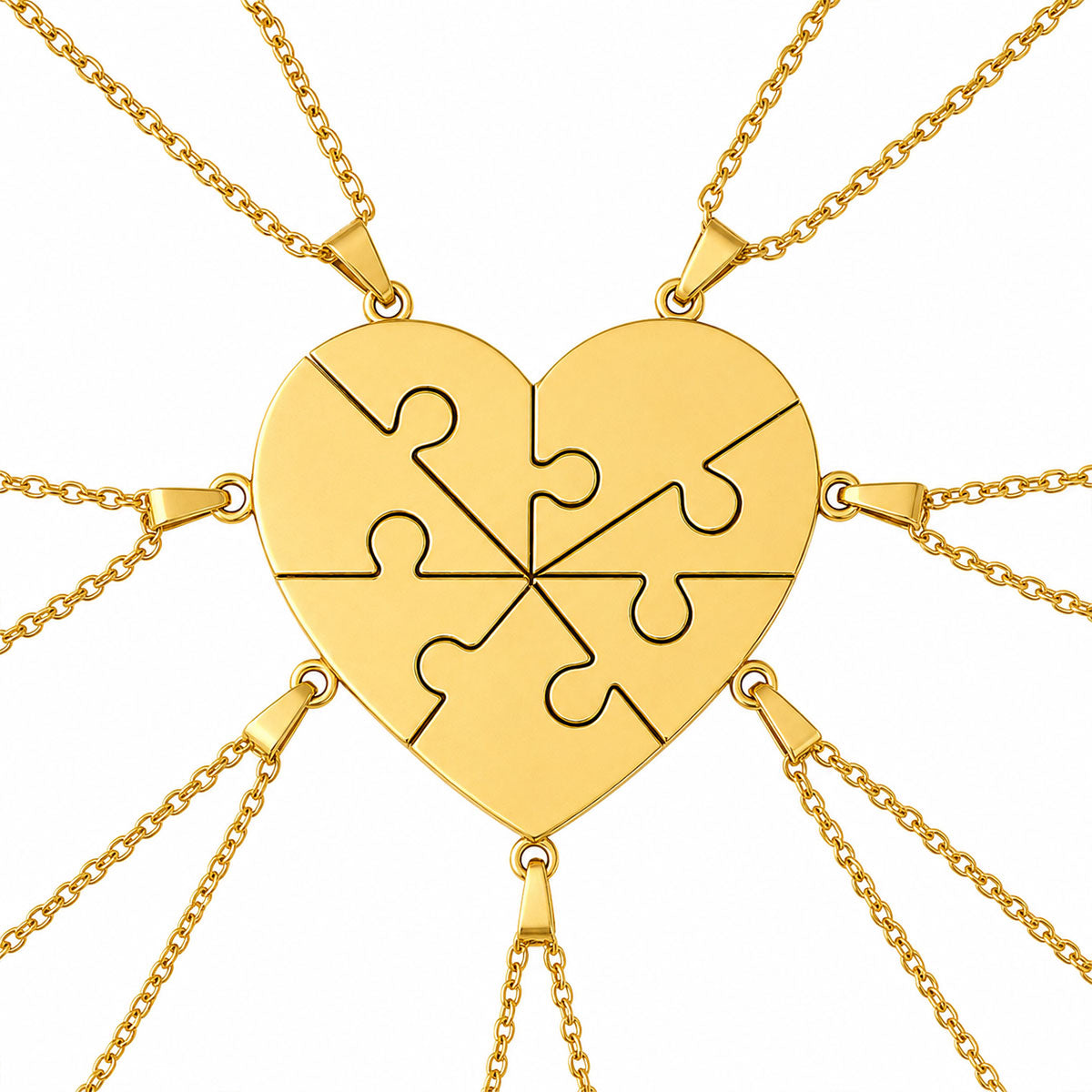 Personalisierte Puzzle Halskette