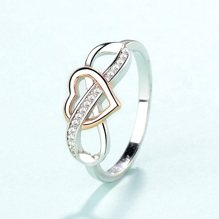 Unendlichkeit Ring - 925 Sterling Silber